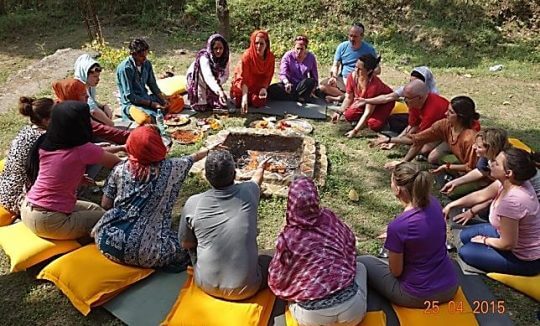 yoga hawan in sattya school