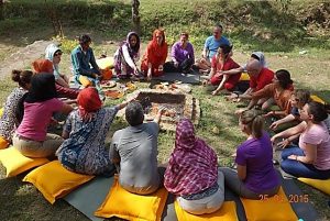yoga hawan in sattya school